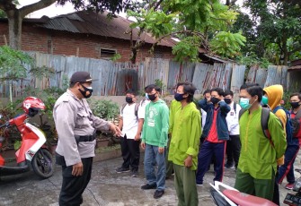 Kanit Binmas Polsek Ratu Agung Imbau Disiplin Protokol Kesehatan