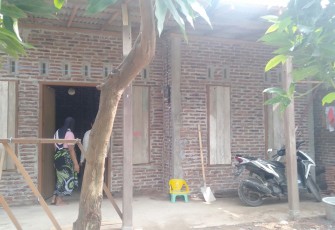 Rumah pak Yudi setelah mendapatkan bantuan RTLH dari TMMD. Senin, 26/10/2020
