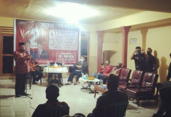 Santoso saat Kampanye di Kelurahan Tanggung (foto : Faisal NR / Klikwarta.com) 