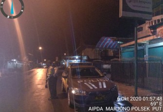 Polsek Padang Ulak Tanding Lakukan Patroli di Jalan Lintas Curup-PUT