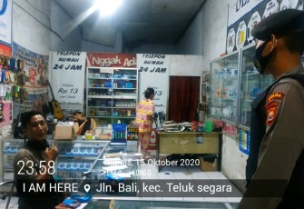Samapta Polda Bengkulu Patroli Beri Teguran Warga Tak Patuh Prokes Covid-19 