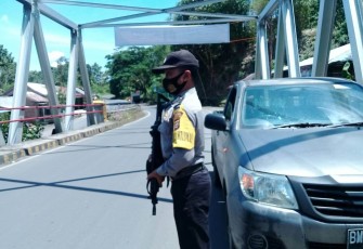 Polsek Padang Ulak Tanding Gelar Patroli 3C di Jalan Lintas Curup-PUT