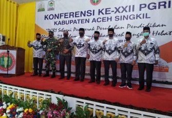 Konferensi PGRI ke-XXII Aceh Singkil.