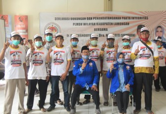 Paguyuban LMDH Dukung Paslon Kepala Daerah Lamongan Suhandoyo - Astiti Suwarni