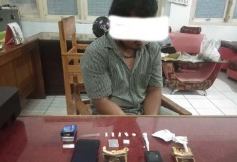 Terduga Pelaku Penyalahgunaan Narkoba Diamankan Polisi 