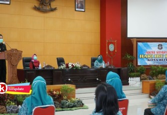 Pjs Walikota Jumadi Sampaikan Sambutan Pengarahan (foto : Faisal NR / Klik Warta) 