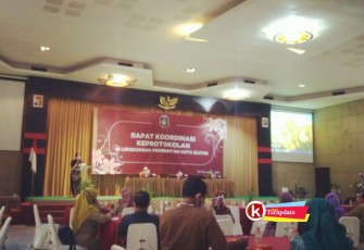 Pjs Walikota Jumadi Sampaikan Sambutan Pengarahan (foto : Faisal NR / Klik Warta) 
