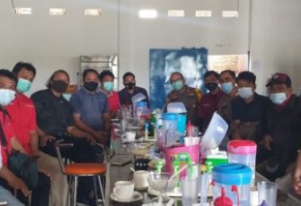 Kapolres Benteng AKBP Ary Baroto SIK MH Saat Menggelar Coffe Morning Dengan Insan Pers 