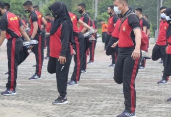 Polda Bengkulu Gelar Senam Jumat Sehat 