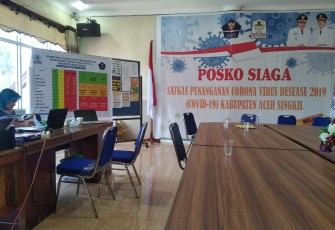 Posko siaga Satgas Penanganan Covid-19 Kabupaten Aceh Singkil