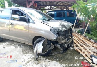 Kondisi Mobil Yang Menabrak 