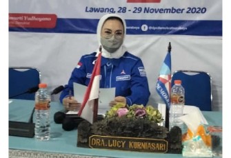Ketua DPC Partai Demokrat Kota Surabaya Lucy Kurniasari
