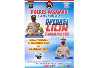 Satlantas Polres Pasaman Gelar Operasi Lilin Singgalang Tahun 2020