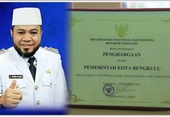 Kota Bengkulu Raih Penghargaan Sebagai Kota Peduli HAM 2020