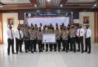 Polres Wonogiri Berhasil Meraih Predikat Wilayah Bebas Korupsi (WBK) dari Kementerian Pendayagunaan Aparatur Negara dan Reformasi Birokrasi (Kemenpan RB)