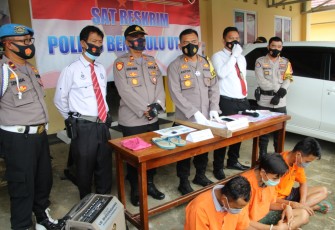 Polres Bengkulu Utara Amankan Tiga Tersangka
