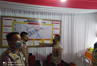 Tim Pengawas Operasi Irbid Itwasda Polda Bengkulu Kombes Pol Bambang P SIk Kunjungi Pospam Bang Mego