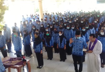 234 CPNSD Kaur Ambil Sumpah Jabatan Jadi PNSD Penuh 