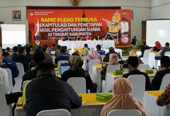 KPU Kediri Gelar Pleno Terbuka Rekapitulasi Hasil Pilkada 