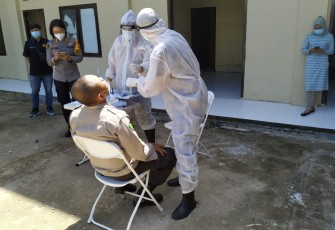 Bid Dokkes Polda Bengkulu Lakukan Rapid Tes Antigen