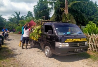Ciptakan Desa Bersih dan Nyaman, Pemdes Padang Siring dan Masyarakat Gelar Karya Bakti 