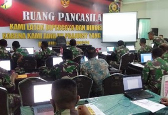 Kodim 1310/Bitung Gelar Pelatihan Pengetahuan Dasar Komputer