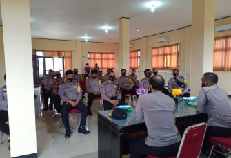 Kapolres Bengkulu Selatan Minta Bhabinkamtibmas Wajib Berikan Imbauan Prokes