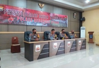Selama Tahun 2020 Angka Kejahatan di Bengkulu Utara Menurun