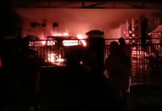 Kebakaran di Kelurahan Pekan Sabtu Kota Bengkulu 