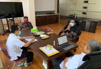 Bupati Bengkulu Utara Ir H Mian Saat Berkordinasi Dengan Satuan Kerja Balai Besar Jalan Nasional Bengkulu