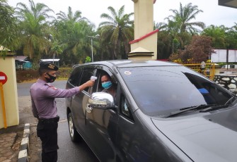 Cegah Penyebaran Covid-19 Masuk Polres Mukomuko Wajib Terapkan Prokes