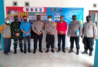 Tim Monev Asistensi Polres Tulungagung Cek Posko PPKM di Kecamatan Pucanglaban