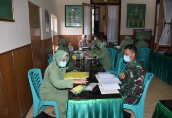 Ketua Persit Kartika Chandra Kirana (KCK) Koorcabrem 073/Makutarama PD IV Diponegoro, Persit Kartika Chandra Kirana melaksanakan verifikasi terhadap seluruh pembukuan pengurusnya, bertempat dikantor Persit jalan Diponegoro No. 28 Salatiga Jawa Tengah