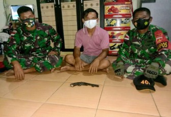Dansatgas Pamtas Yonif 407/PK Letkol Inf Catur Irawan dalam keterangan tertulisnya di Kapuas Hulu, Kamis (11/02/21)