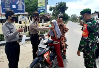 Wakapolsek Bandar Khalifah Pimpin Operasi Yustisi Penerapan Prokes