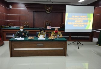 Peringatan HPSN Pengadilan Militer III-17 Manado dan DLH Gelar Sosialis ECO-Office
