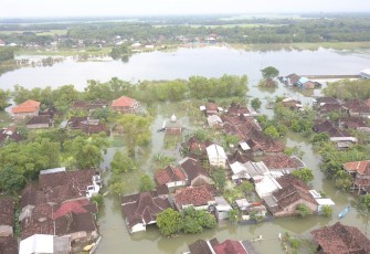 Dukuh Biteng Desa Banjarsari dilihat dari atas ( dok : Ali Gabus )
