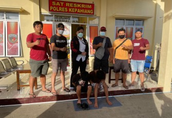 Terduga Pelaku Saat di Amankan Oleh Team Elang Jupi Polres Kepahiang