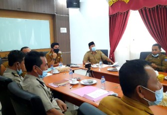 Wakil Bupati Bengkulu Utara (BU) Arie Septia Adinata SE MAP Saat Mengikuti Video Conference