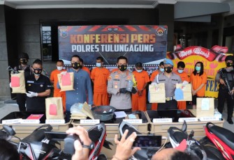 Konferensi Pers Polres Tulungagung 