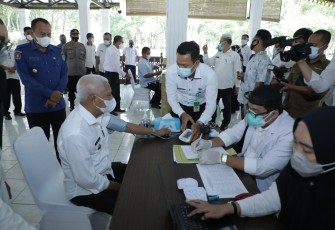 Bupati Asahan dan Forkopimda Laksanakan Pencanangan Vaksinasi Covid-19 