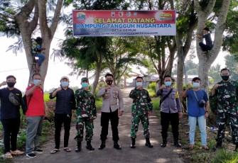 Giat Polsek Pucanglaban Kerja Bakti Persiapan Kampung Tangguh Nusantara di Desa Demuk
