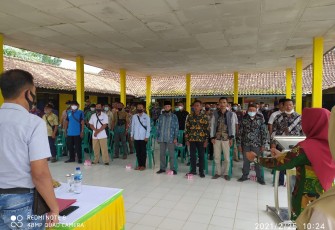 Seluruh Balon Kades Belitang Dua Deklarasi Pilkades Damai 2021