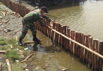 Sasaran Fisik TMMD Ke-110 Kodim 0604/Karawang Pembangunan Jalan Turap Sepanjang 390 M