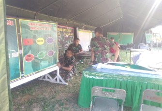 Pasi Ter Kodim 0209/LB, Pimpin Pembuatan Posko TMMD Ke-110