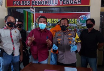 Polres Bengkulu Tengah Melakukan Konferensi Pers 