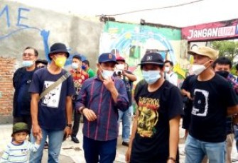 Wakil Walikota Bengkulu Dedy Wahyudi Saat Menghadiri Acara Komunitas Mural