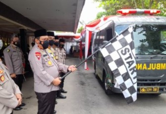 Polda Kalsel Luncurkan Dua Mobil Vaksinasi Covid-19