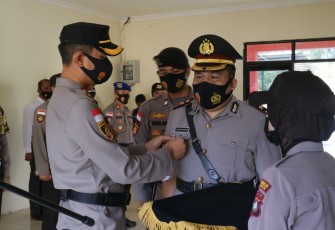 Upacara Penyerahan Tugas dan Tanggungjawab Wakapolres Bintan Kepada Kapolres Bintan