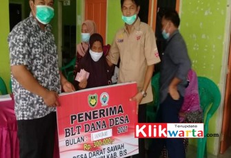 Pemdes Darat Sawah Salurkan BLT-DD Tahap Pertama